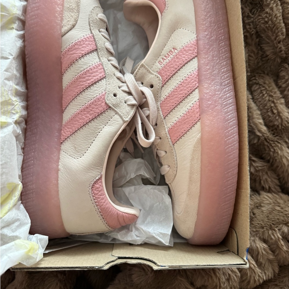 adidas Samba Women’s Sneakers in Pale Pink and Cream